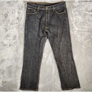 Levi's‎ 501XX Jeans Men's 36X30 (Tag 38X32) Black Straight Baggie Button Fly